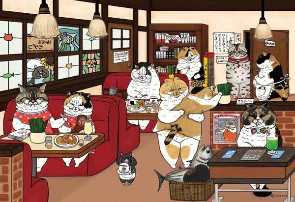 300片 不思議的貓世界-午茶時光