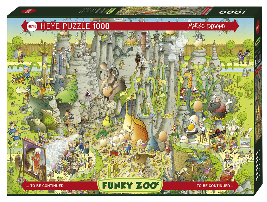1000片 Funky Zoo 侏儸紀動物區