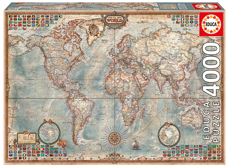 4000片 古世界地圖
