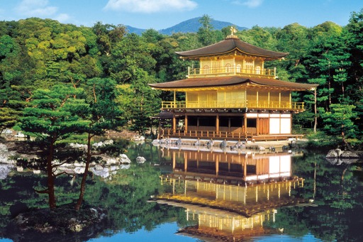 1000片 京都-新綠的金閣寺