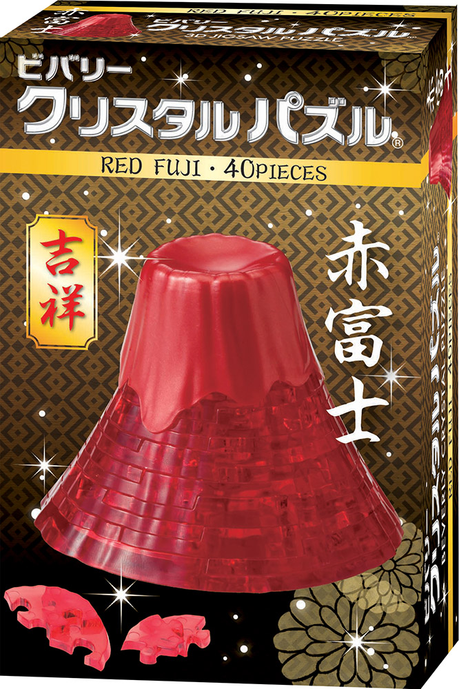 40片 富士山  紅色 (水晶拼圖)
