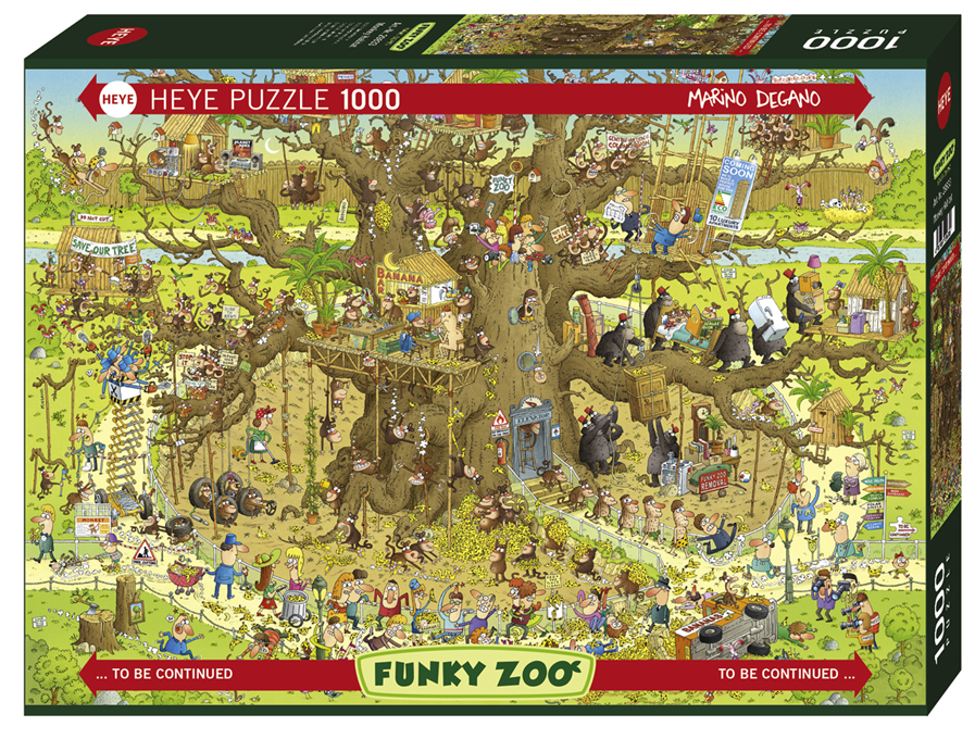 1000片 Funky Zoo  猴子動物區