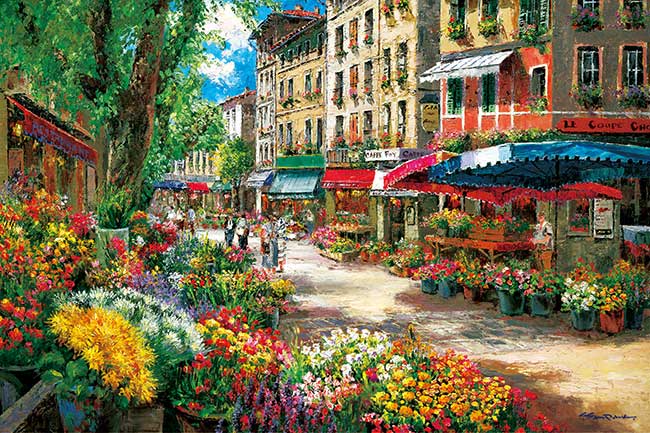 1000片 巴黎的鮮花市場
