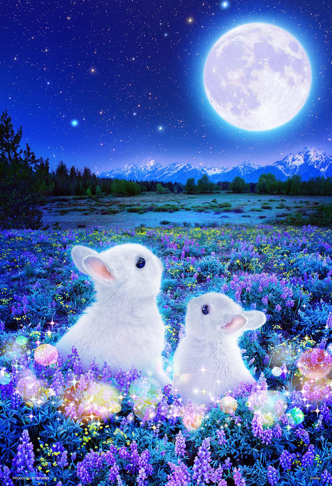 1000片小片 月光下的兔子 (夜光版)