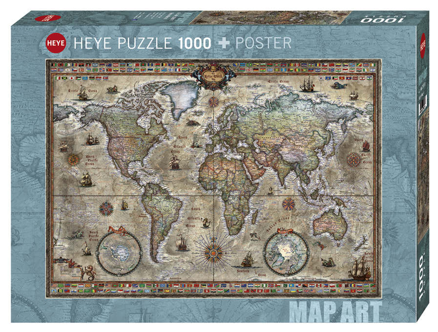 1000片 古世界地圖