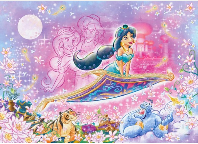 500片 迪士尼-茉莉公主 (布面附亮片)