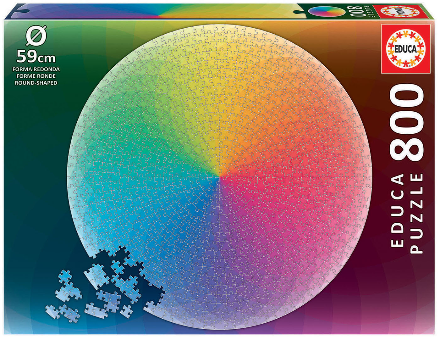 800片 圓形彩虹