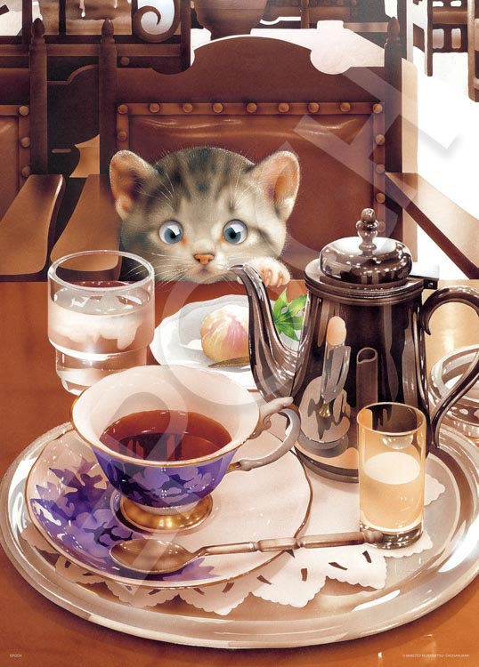 500片 村松誠 下午茶時間與小貓
