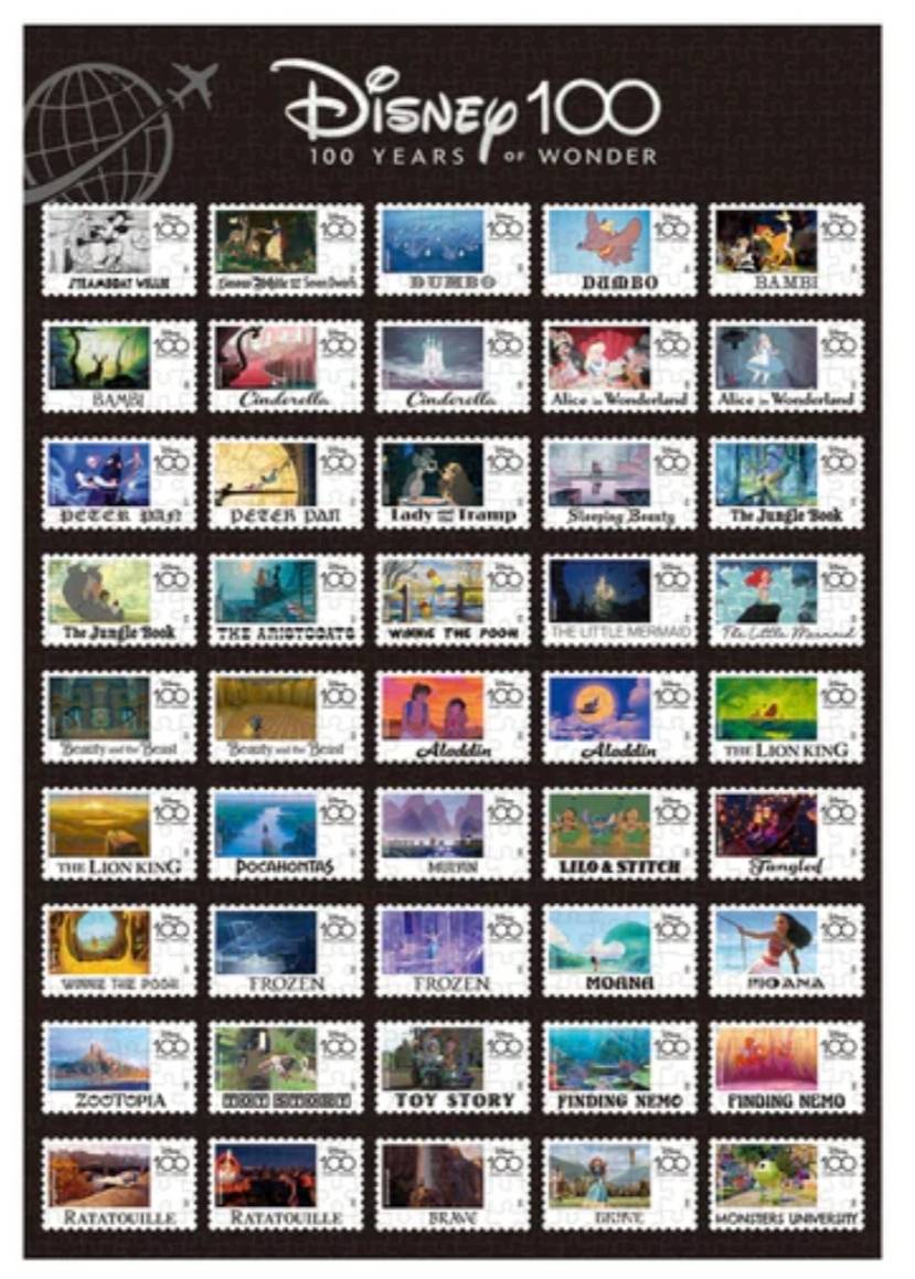 迪士尼100週年世界郵票圖